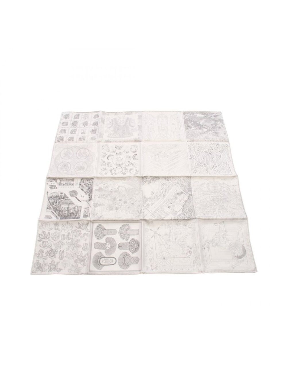 Hermes Scarf Carre 60 Double Face Robo Cover le Silk